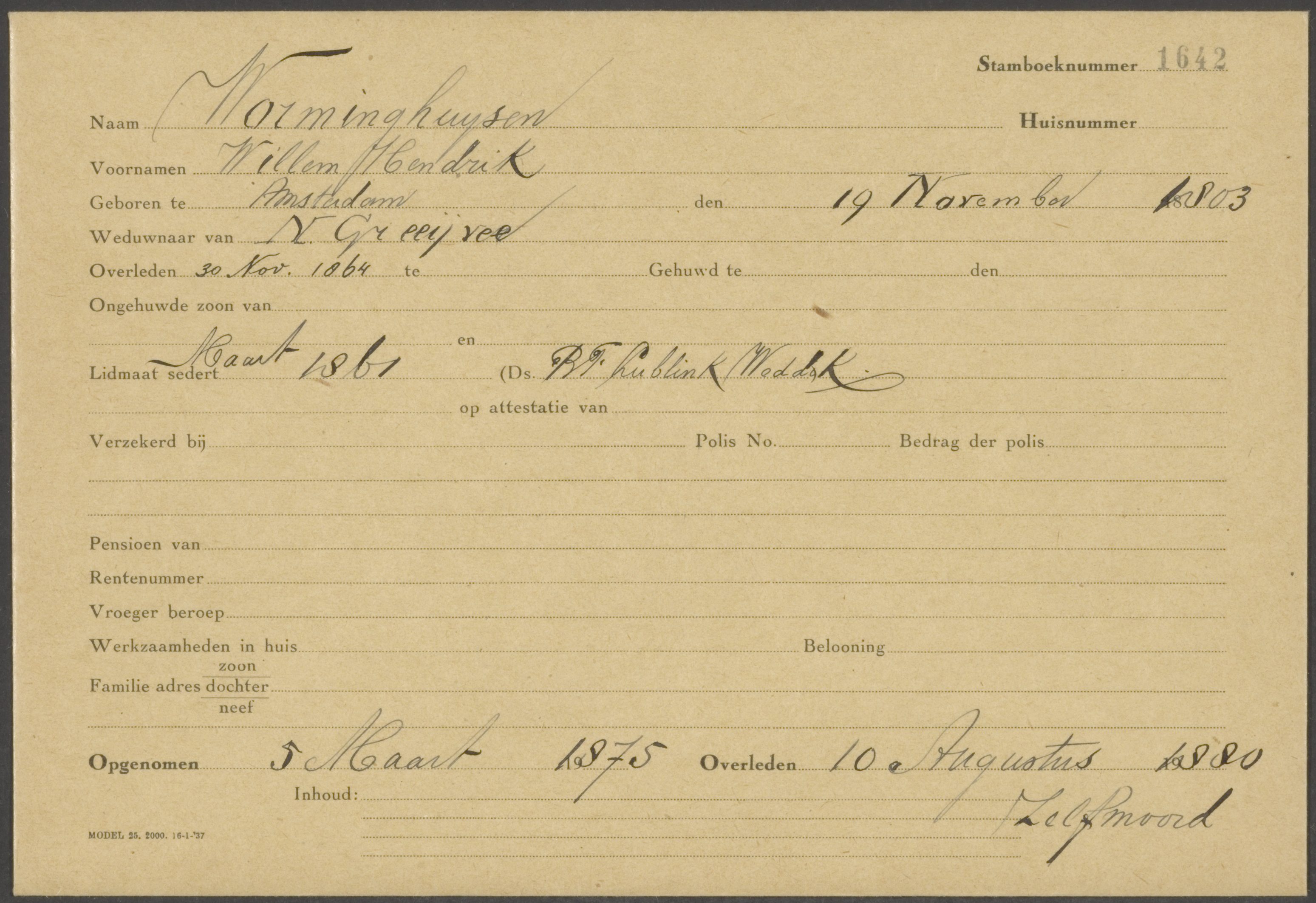 Een tragisch sterfgeval